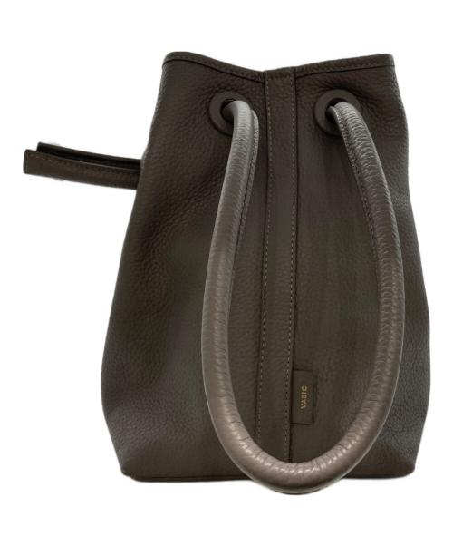 VASIC（ヴァジック）VASIC (ヴァジック) 巾着ハンドバッグ グレーの古着・服飾アイテム