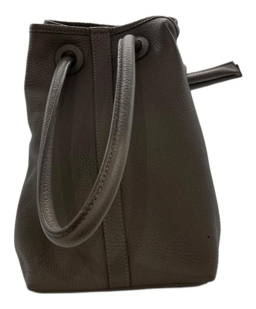 VASIC（ヴァジック）VASIC (ヴァジック) 巾着ハンドバッグ グレーの古着・服飾アイテム