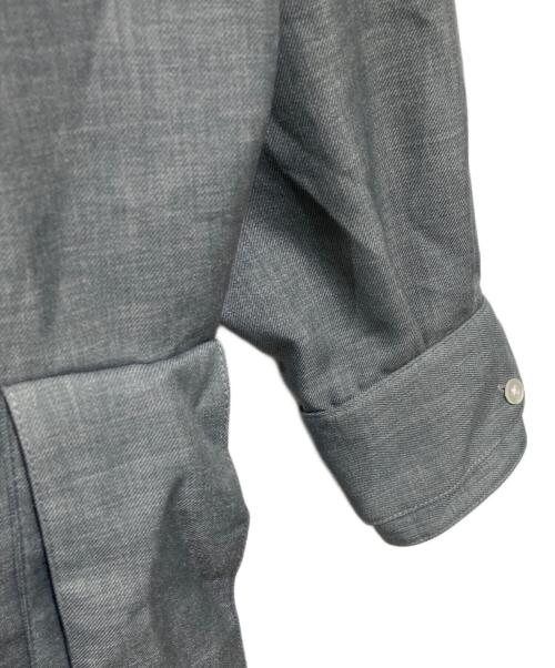 THE TOE（ザ・トゥー）THE TOE (ザ・トゥー) リボン シャツ グレー サイズ:FREEの古着・服飾アイテム