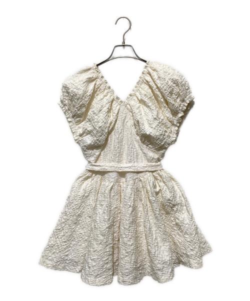 THE TOE（ザ・トゥー）THE TOE (ザ・トゥー) Kolonaki Tie Neck Onepiece / チュニックワンピース ベージュ サイズ:Sの古着・服飾アイテム