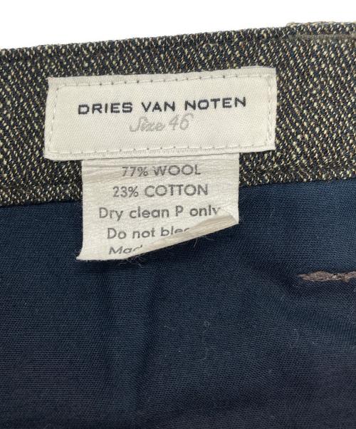 DRIES VAN NOTEN（ドリスヴァンノッテン）DRIES VAN NOTEN (ドリスヴァンノッテン) ウールコットンデニムパンツ カーキ サイズ:46の古着・服飾アイテム
