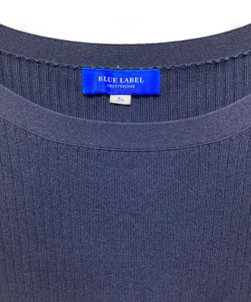 BLUE LABEL CRESTBRIDGE（ブルーレーベルクレストブリッジ）BLUE LABEL CRESTBRIDGE (ブルーレーベルクレストブリッジ) 切替ワンピース ネイビー サイズ:36の古着・服飾アイテム