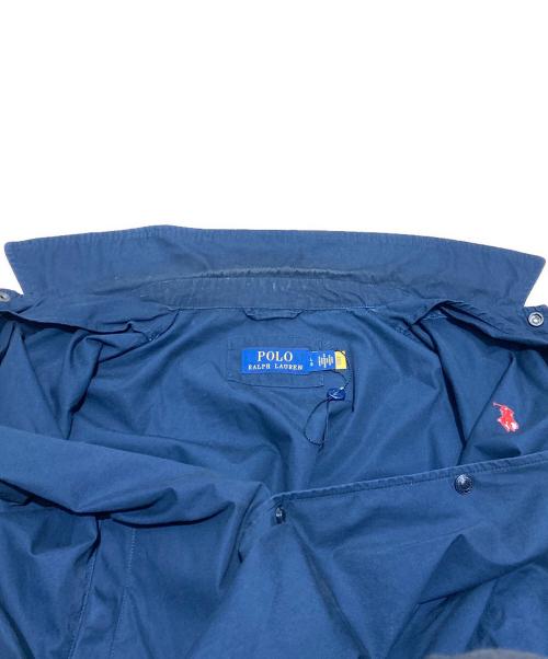 POLO RALPH LAUREN（ポロ・ラルフローレン）POLO RALPH LAUREN (ポロ・ラルフローレン) ポニー刺繍コーチジャケット ネイビー サイズ:Lの古着・服飾アイテム