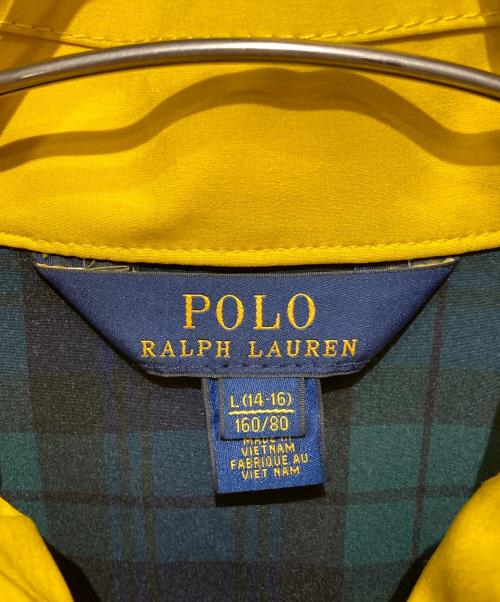 POLO RALPH LAUREN（ポロ・ラルフローレン）POLO RALPH LAUREN (ポロ・ラルフローレン) フーデッドジャケット イエロー サイズ:L（14-16キッズ規格）の古着・服飾アイテム