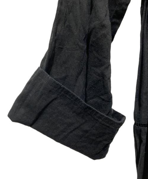 ne quittez pas（ヌキテパ）ne quittez pas (ヌキテパ) コットンボイルパネルロングスリーブワンピース ブラック サイズ:FREEの古着・服飾アイテム