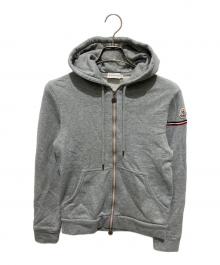 MONCLER（モンクレール）の古着「マグリア トリコロール フルジップ パーカー」｜グレー