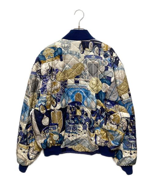 HERMES（エルメス）HERMES (エルメス) シーバーシブルボンバージャケット ブルー サイズ:52の古着・服飾アイテム