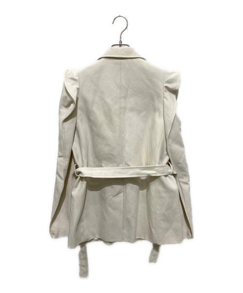 KENZO（ケンゾー）KENZO (ケンゾー) リネン混ジャケット ホワイト サイズ:Ｓの古着・服飾アイテム