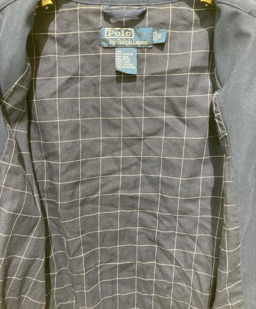POLO RALPH LAUREN（ポロ・ラルフローレン）POLO RALPH LAUREN (ポロ・ラルフローレン) ポニー刺繍ピーチスキンスイングトップ ネイビー サイズ:Ｓの古着・服飾アイテム