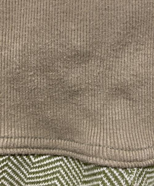 KAPITAL（キャピタル）KAPITAL (キャピタル) レザーパッチヘリンボーンスウェットパンツ グリーン サイズ:W40の古着・服飾アイテム
