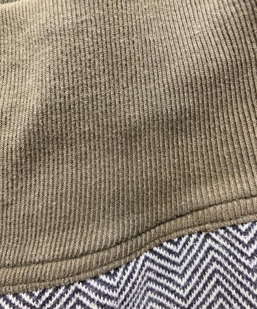 KAPITAL（キャピタル）KAPITAL (キャピタル) レザーパッチヘリンボーンスウェットパンツ ブラウン サイズ:1の古着・服飾アイテム