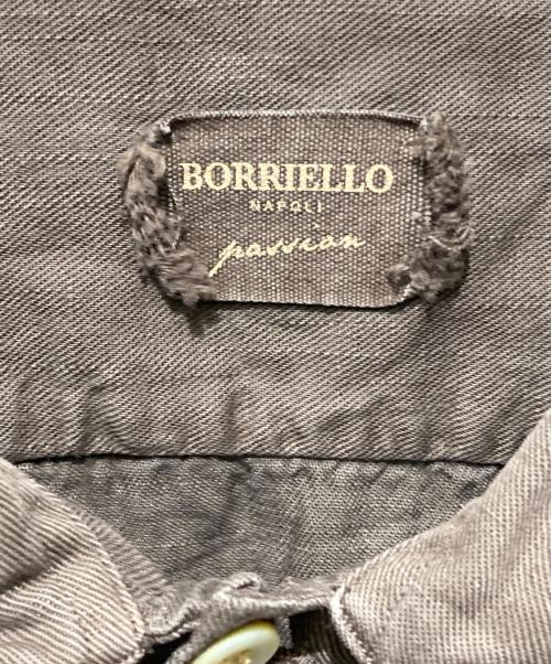 BORRIELLO（ボリエッロ）BORRIELLO (ボリエッロ) 長袖ワークシャツ ブラウン サイズ:Mの古着・服飾アイテム