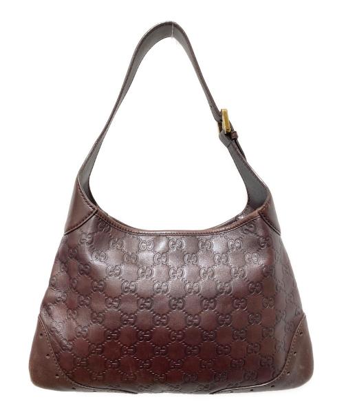 GUCCI（グッチ）GUCCI (グッチ) GGワンショルダーバッグ ブラウンの古着・服飾アイテム