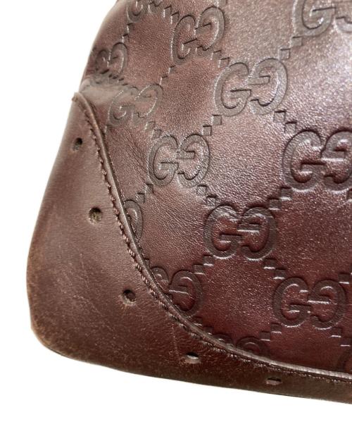 GUCCI（グッチ）GUCCI (グッチ) GGワンショルダーバッグ ブラウンの古着・服飾アイテム