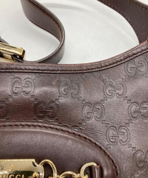 GUCCI（グッチ）GUCCI (グッチ) GGワンショルダーバッグ ブラウンの古着・服飾アイテム