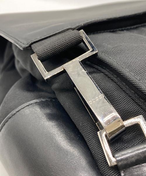 GUCCI（グッチ）GUCCI (グッチ) テクノキャンバス バックパック ブラックの古着・服飾アイテム