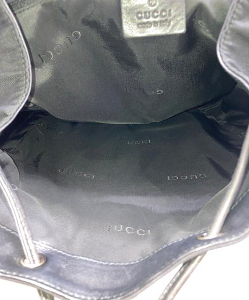 GUCCI（グッチ）GUCCI (グッチ) テクノキャンバス バックパック ブラックの古着・服飾アイテム