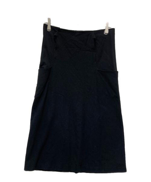 YOHJI YAMAMOTO（ヨウジヤマモト）YOHJI YAMAMOTO (ヨウジヤマモト) デザインスカート ブラック サイズ:XSの古着・服飾アイテム