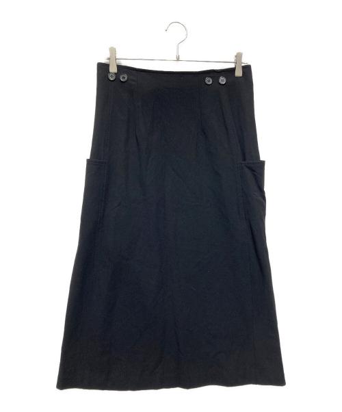 YOHJI YAMAMOTO（ヨウジヤマモト）YOHJI YAMAMOTO (ヨウジヤマモト) デザインスカート ブラック サイズ:XSの古着・服飾アイテム