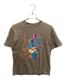 Hanes（ヘインズ）の古着「80s CARLOS SANTANA Tシャツ」｜ブラウン