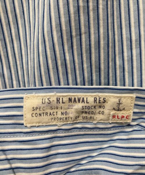 POLO RALPH LAUREN（ポロ・ラルフローレン）POLO RALPH LAUREN (ポロ・ラルフローレン) ストライプシャツ ブルー サイズ:M 未使用品の古着・服飾アイテム