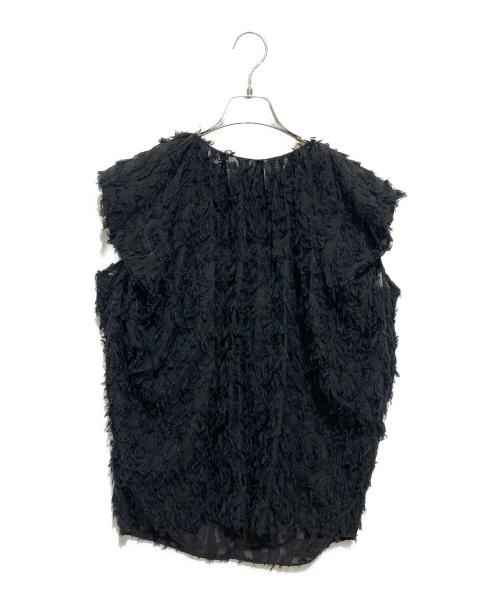 BEIGE（ベイジ）BEIGE (ベイジ) ジャカードトップス ブラック サイズ:4の古着・服飾アイテム