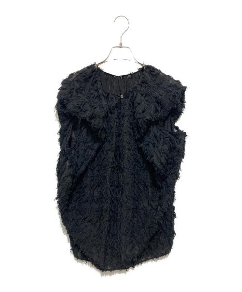 BEIGE（ベイジ）BEIGE (ベイジ) ジャカードトップス ブラック サイズ:4の古着・服飾アイテム