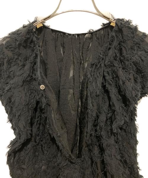 BEIGE（ベイジ）BEIGE (ベイジ) ジャカードトップス ブラック サイズ:4の古着・服飾アイテム