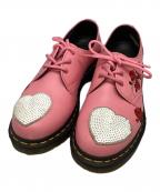 Dr.Martensドクターマーチン）の古着「ハート刺繍3ホールシューズ」｜ピンク