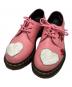 Dr.Martens（ドクターマーチン）の古着「ハート刺繍3ホールシューズ」｜ピンク