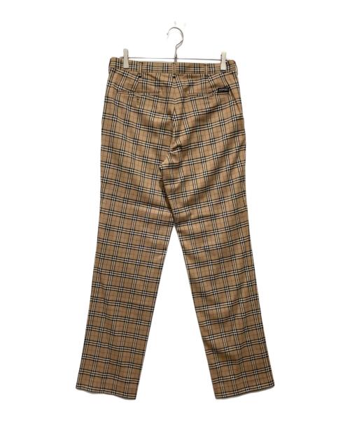 BURBERRY BLACK LABEL（バーバリーブラックレーベル）BURBERRY BLACK LABEL (バーバリーブラックレーベル) ノバチェックパンツ ブラウン サイズ:82 未使用品の古着・服飾アイテム