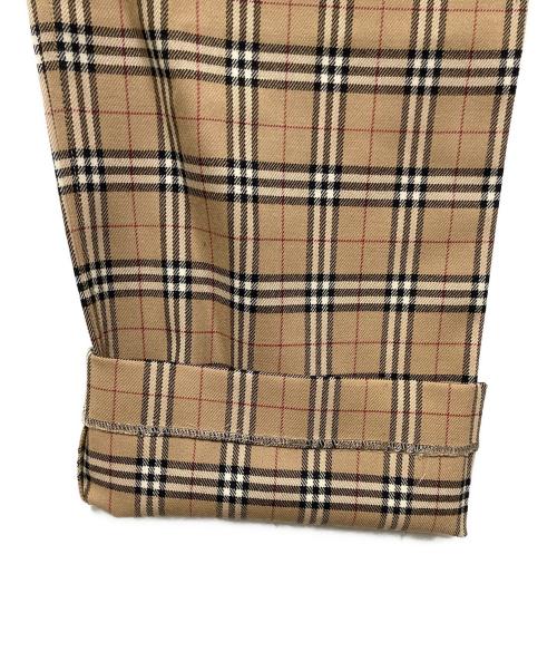 BURBERRY BLACK LABEL（バーバリーブラックレーベル）BURBERRY BLACK LABEL (バーバリーブラックレーベル) ノバチェックパンツ ブラウン サイズ:82 未使用品の古着・服飾アイテム