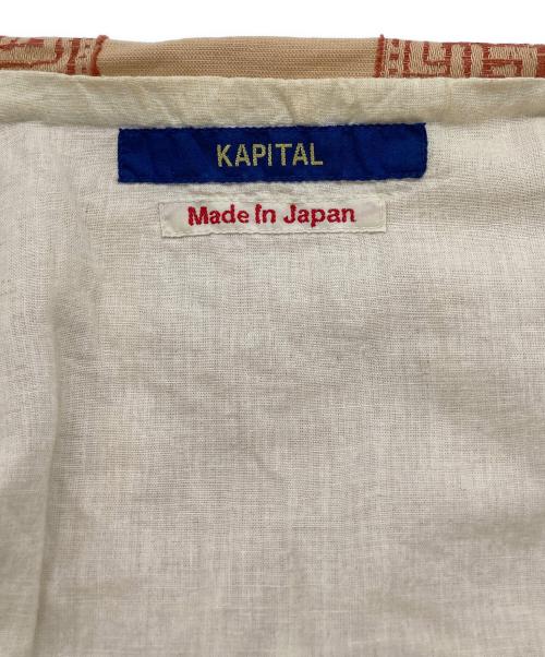 KAPITAL（キャピタル）KAPITAL (キャピタル) クバ模様総柄綿麻ジャケット ベージュ サイズ:1の古着・服飾アイテム