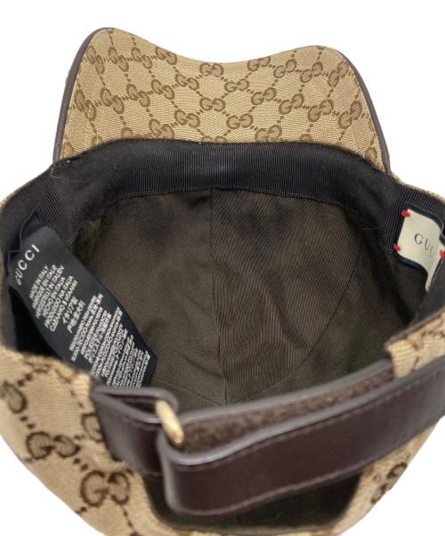 GUCCI（グッチ）GUCCI (グッチ) オリジナルGGキャンバスベースボールキャップ ベージュの古着・服飾アイテム