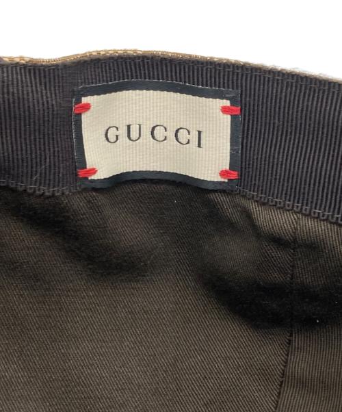 GUCCI（グッチ）GUCCI (グッチ) オリジナルGGキャンバスベースボールキャップ ベージュの古着・服飾アイテム