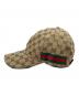 GUCCI (グッチ) オリジナルGGキャンバスベースボールキャップ ベージュ：25000円