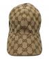 中古・古着 GUCCI (グッチ) オリジナルGGキャンバスベースボールキャップ ベージュ：25000円