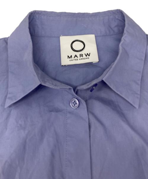 MARW UNITED ARROWS（マルゥ ユナイテッドアローズ）MARW UNITED ARROWS (マルゥ ユナイテッドアローズ) バルーンスリーブロングシャツ ブルー サイズ:FREEの古着・服飾アイテム
