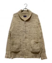 PENDLETON（ペンドルトン）の古着「70s ジップニットジャケット」｜アイボリー