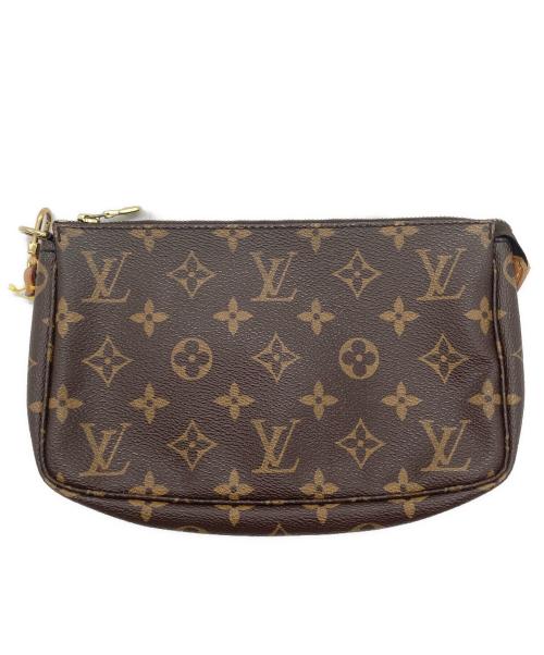 LOUIS VUITTON（ルイ ヴィトン）LOUIS VUITTON (ルイ ヴィトン) ハンドポーチ  / ポシェット・アクセソワール ブラウンの古着・服飾アイテム