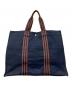 HERMES（エルメス）の古着「キャンバストートバッグ」｜ネイビー