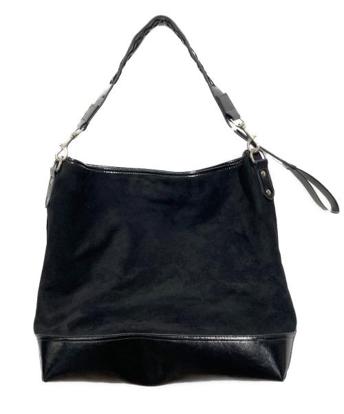 Vivienne Westwood（ヴィヴィアンウエストウッド）Vivienne Westwood (ヴィヴィアンウエストウッド) スエードショルダーボディーバッグ ブラックの古着・服飾アイテム