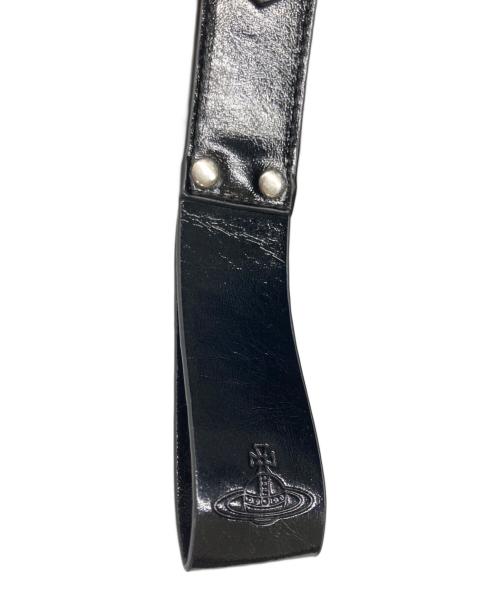 Vivienne Westwood（ヴィヴィアンウエストウッド）Vivienne Westwood (ヴィヴィアンウエストウッド) スエードショルダーボディーバッグ ブラックの古着・服飾アイテム