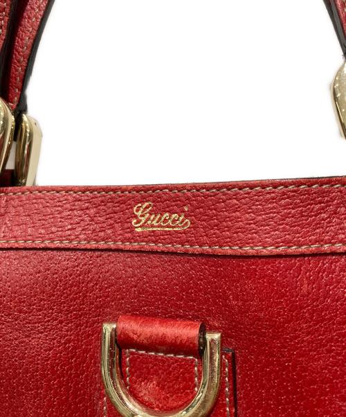 GUCCI（グッチ）GUCCI (グッチ) ハンドバッグ レッドの古着・服飾アイテム