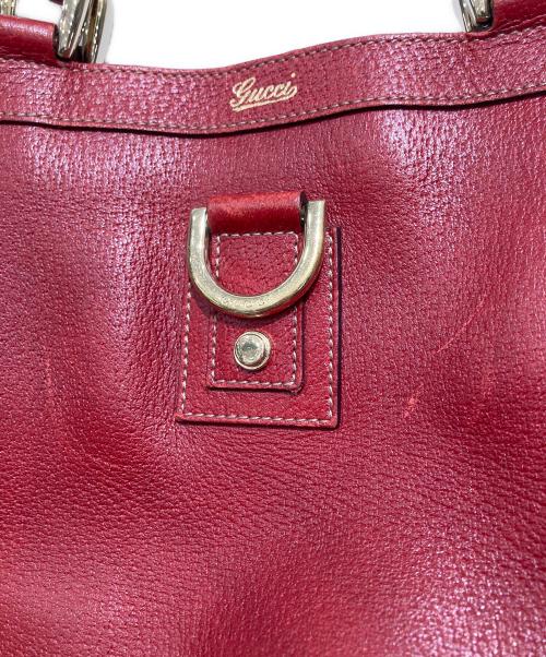 GUCCI（グッチ）GUCCI (グッチ) ハンドバッグ レッドの古着・服飾アイテム