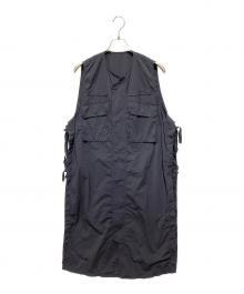 BEAMS BOY（ビームスボーイ）の古着「ミリタリー サイドリボン ノースリーブ ワンピース」｜ネイビー