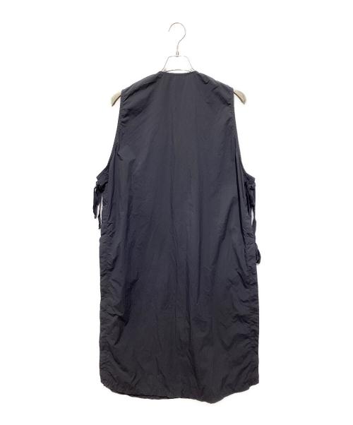 BEAMS BOY（ビームスボーイ）BEAMS BOY (ビームスボーイ) ミリタリー サイドリボン ノースリーブ ワンピース ネイビー サイズ:FREEの古着・服飾アイテム