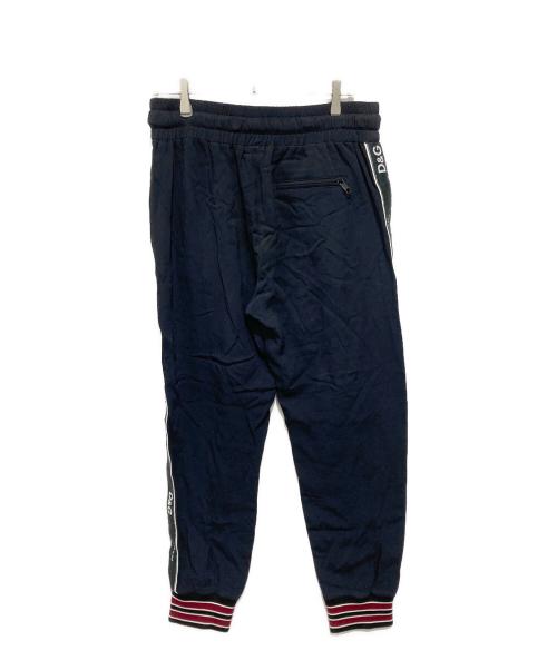 DOLCE & GABBANA（ドルチェ＆ガッバーナ）DOLCE & GABBANA (ドルチェ＆ガッバーナ) サイドテープロゴトラックパンツ ブラック サイズ:50の古着・服飾アイテム