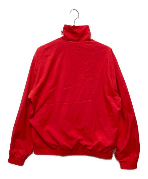 adidas（アディダス）adidas (アディダス) ロゴ刺繍ジップジャケット レッド サイズ:Mの古着・服飾アイテム