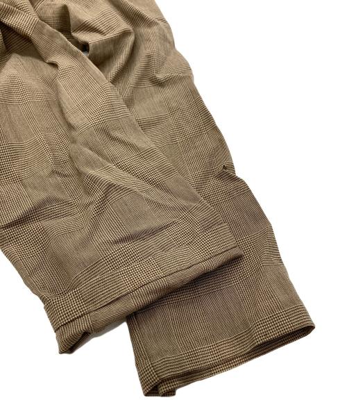 MaxMara（マックスマーラ）MaxMara (マックスマーラ) ウールチェックコート ブラウン サイズ:FREEの古着・服飾アイテム